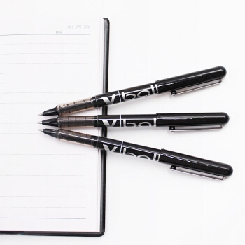 京东PLUS会员： PILOT 百乐 BL-VB5 直液式中性笔 0.5mm 黑色 12支装 *3件 图3