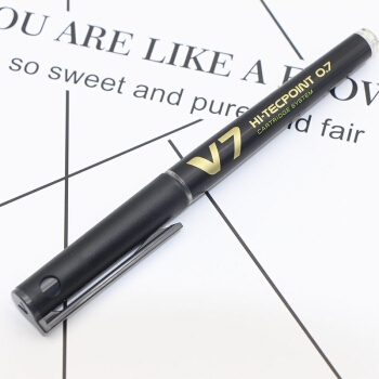 京东PLUS会员： PILOT 百乐 BXC-V7 可换墨囊直液式中性笔 0.7mm 黑色 12支 *3件 图4