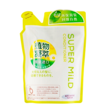 京东PLUS会员： SUPER MILD 惠润 绿野芳香护发素 替换装 400ml *5件 图1