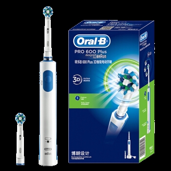 Oral-B 欧乐-B 600Plus 电动牙刷 天空蓝 *2件 图2