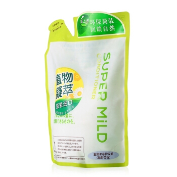 京东PLUS会员： SUPER MILD 惠润 绿野芳香护发素 替换装 400ml *5件 图2