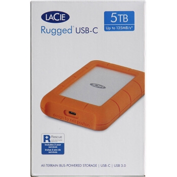 25日0点: LaCie 莱斯 Rugged Mini 2.5英寸 USB-C|USB3.0 5TB 移动硬盘 图5