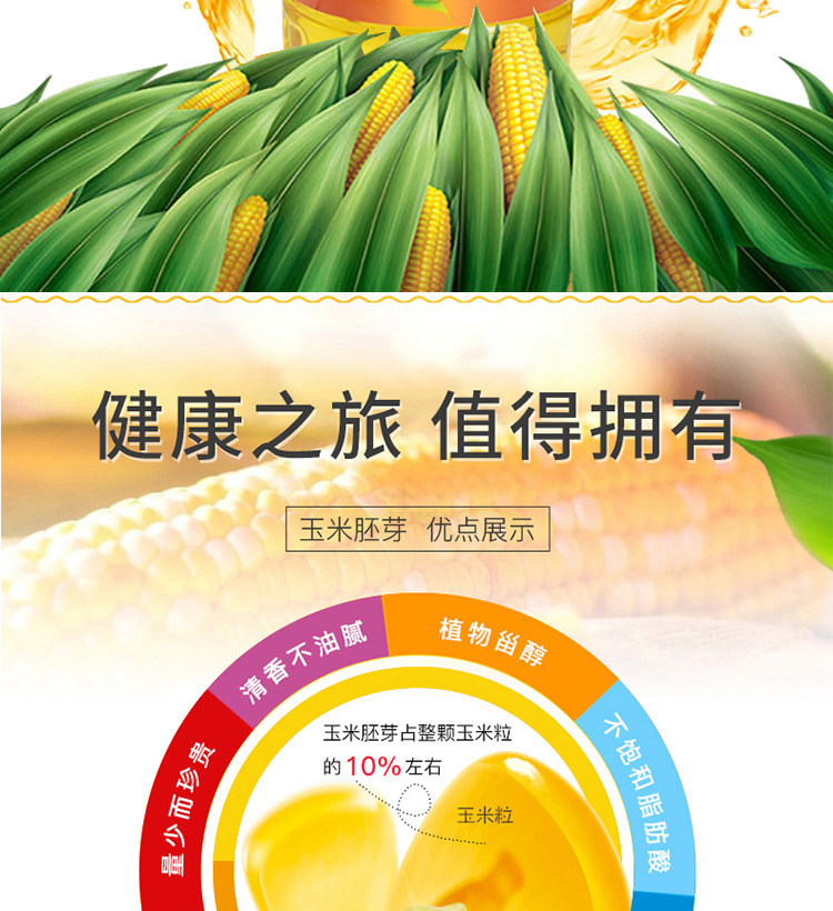 历史低价 北大荒 新鲜玉米油非转基因食用油5L 图3