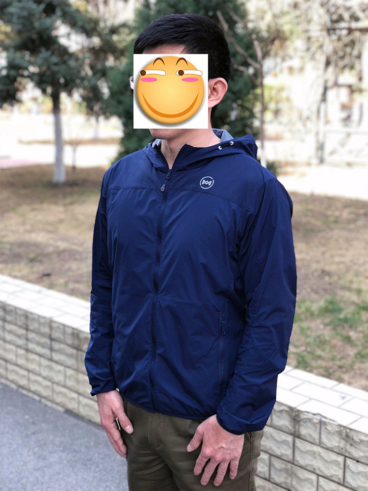 地球科学家 防风防泼水防晒 透气有弹力 男全功能皮肤风衣 图1