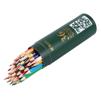 M&G 晨光 AWP36802 绿色PP筒装系列 彩色铅笔 36色 36支/筒 *3件 图2