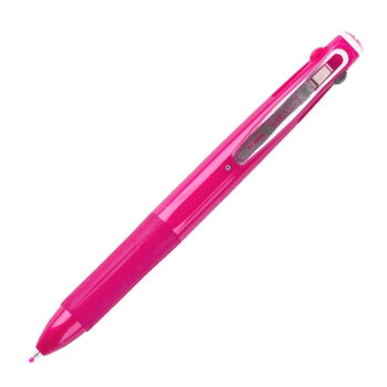 ZEBRA 斑马 J3J2 三色中性笔/便携多功能笔 0.5mm 粉色杆 *4件 图3