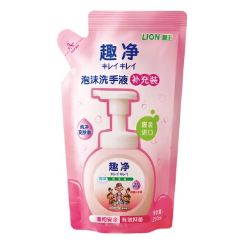 京东PLUS会员: LION 狮王 爽肤香型泡沫洗手液 200ml *5件 图2