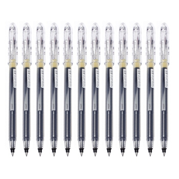 京东PLUS会员： PILOT 百乐 BL-SG-5 大容量中性笔 0.5mm 黑色 12支装 *3件 图2