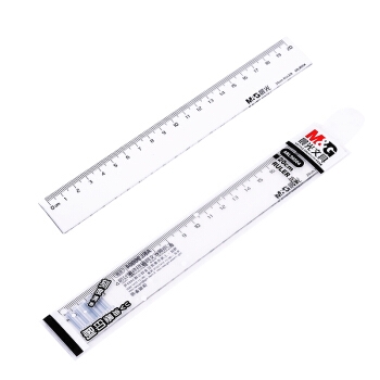 M&G 晨光 ARL96004 塑料学生绘图直尺 20cm 单把装 *24件 图2