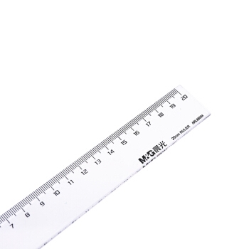 M&G 晨光 ARL96004 塑料学生绘图直尺 20cm 单把装 *24件 图3