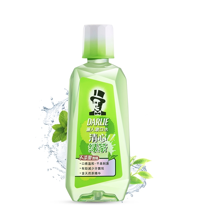 有券的上： DARLIE 黑人 清心绿茶 漱口水 500ml 图2