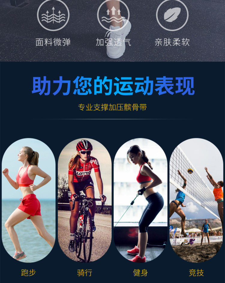 专业跑步运动 髌骨带  保护膝关节 2只 图2