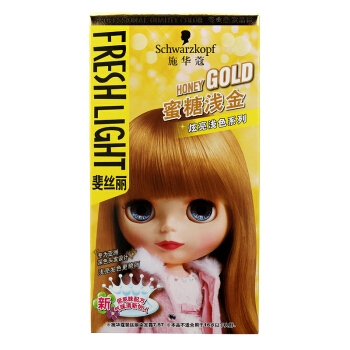 Schwarzkopf 施华蔻 斐丝丽染发霜 7-57号蜜糖浅金（赠洗发露50ml*2） *3件 图1