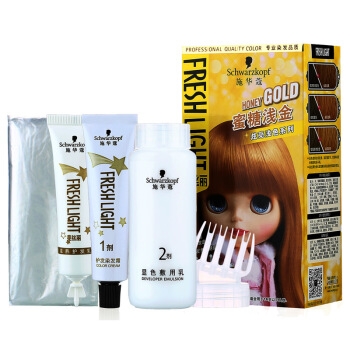 Schwarzkopf 施华蔻 斐丝丽染发霜 7-57号蜜糖浅金（赠洗发露50ml*2） *3件 图2