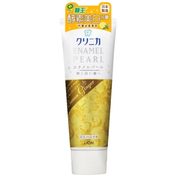 LION 狮王 Enamel Pearl 酵素美白牙膏 柠檬薄荷 130g *6件 图1