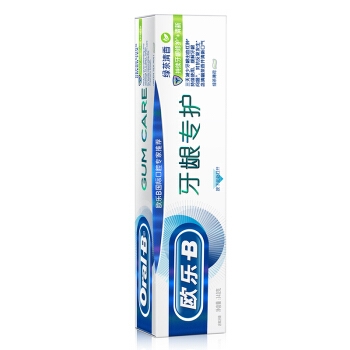 欧乐B(OralB)自愈小白管牙膏 含氨基酸 绿茶持久清新修护 抗牙龈出血清新口气140g（新老包装随机发货） *5件 图2