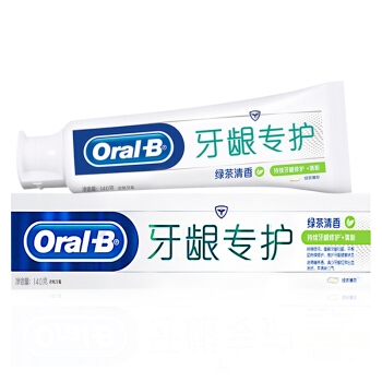欧乐B(OralB)自愈小白管牙膏 含氨基酸 绿茶持久清新修护 抗牙龈出血清新口气140g（新老包装随机发货） *5件 图4