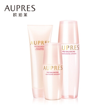 女神超惠买： AUPRES欧珀莱 均衡保湿系列 滋润型 基础护理3件套（洁面125g+水150ml+乳100ml） *3件 图1
