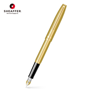 sheaffer 犀飞利 战斧系列 明尖钢笔套装 条饰纹镀金F尖 图1