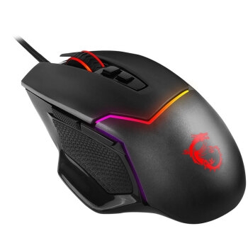 5日0点： MSI 微星 GM20 有线鼠标 12400DPI RGB 黑色 图2