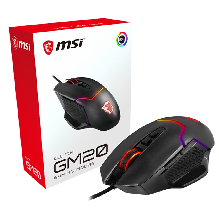 5日0点： MSI 微星 GM20 有线鼠标 12400DPI RGB 黑色 图5