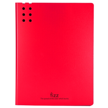 fizz 飞兹 A2387 A4加厚长押文件夹 红色 *3件 图1