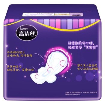 kotex 高洁丝 放肆睡卫生巾 280mm*16片 *7件 图5
