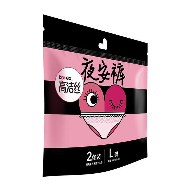kotex 高洁丝 夜安裤 夜用裤型卫生巾 M/L 2片 *8件 图2