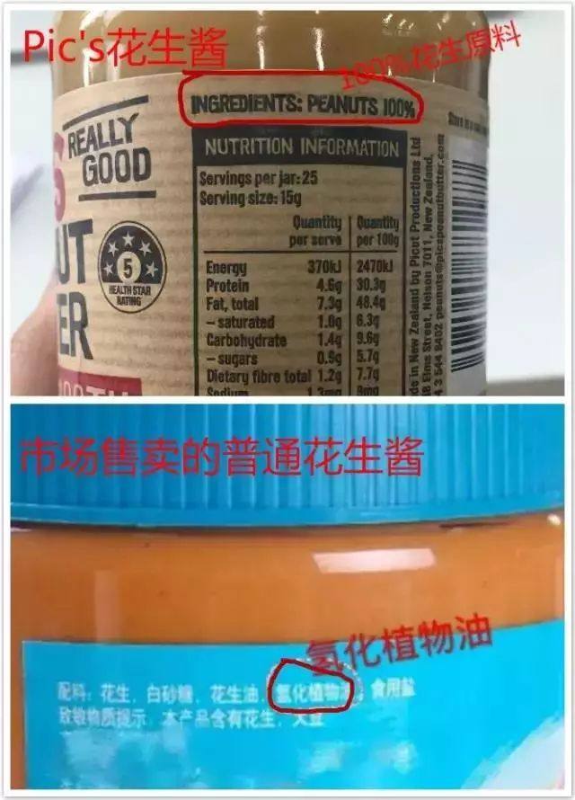 全球畅销 新西兰原装 Pics 0添加 有盐/无盐顺滑花生酱 380g 图4
