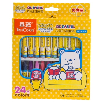 京东PLUS会员： TRUECOLOR 真彩 2966A 油画棒 24色 2盒 *5件 图2