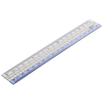 deli 得力 71980 学生塑料直尺 18cm *3件 图3