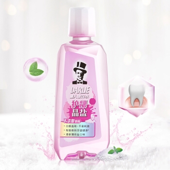 DARLIE 黑人 护龈晶盐漱口水 500ml *10件 图1
