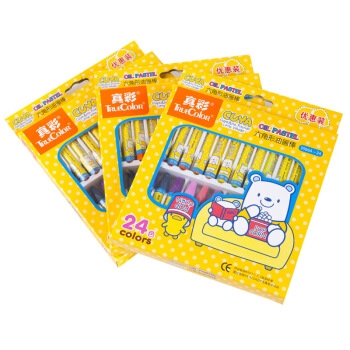 京东PLUS会员： TRUECOLOR 真彩 2966A 油画棒 24色 2盒 *5件 图3