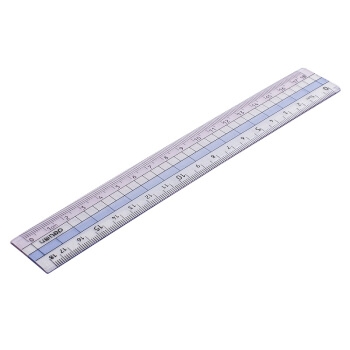 deli 得力 71980 学生塑料直尺 18cm *3件 图2