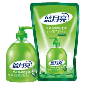 Bluemoon 蓝月亮 芦荟抑菌洗手液套装 (正常装 500g+补充装 500g) 图4
