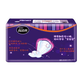 kotex 高洁丝 亲亲棉夜用卫生巾 350mm 5片 *8件 图5