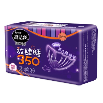 kotex 高洁丝 亲亲棉夜用卫生巾 350mm 5片 *8件 图3