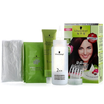 京东PLUS会员: Schwarzkopf 施华蔻 植物染发膏 木槿褐棕 图3