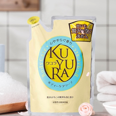 京东PLUS会员： KUYURA 可悠然 美肌沐浴露 恬静清香 替换装 400ml 图5
