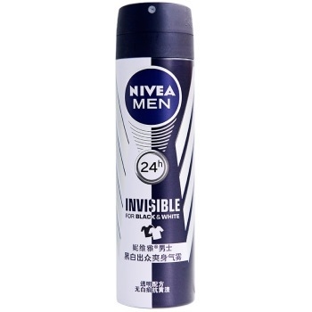 NIVEA 妮维雅 黑白出众 男士爽身气雾 150ml 图1