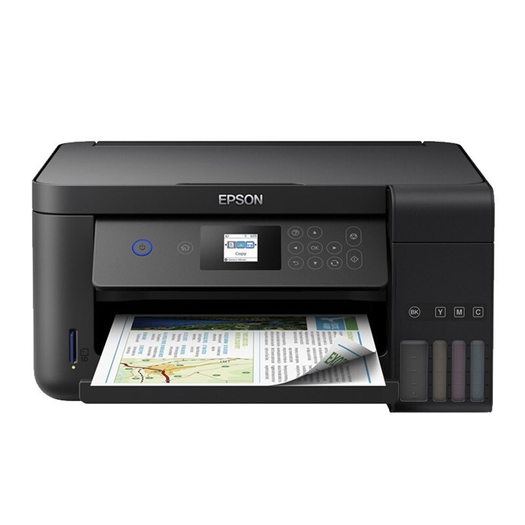 EPSON 爱普生 L4168 墨仓式 彩色无线打印一体机 深邃黑 图1