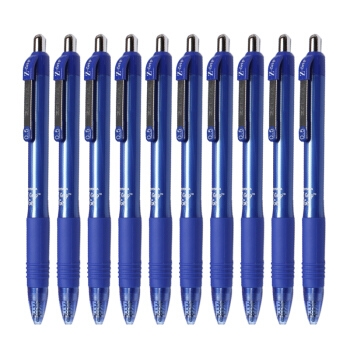 京东PLUS会员： ZEBRA 斑马牌 C-JJ3 真好系列 按动中性笔 0.5mm 蓝色 10支装 图1