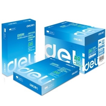 deli 得力 莱茵河 A4复印纸 80g 500张/包 5包装（2500张） 图5