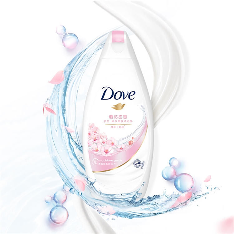Dove 多芬 樱花甜香滋养美肤沐浴乳 400g 图2