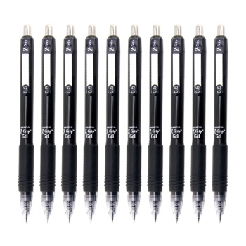 PLUS会员： ZEBRA 斑马牌 C-JJ3 按动中性笔 0.5mm 黑色 10支装 图1