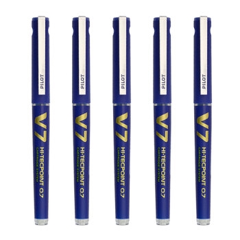 PLUS会员： PILOT 百乐 BXC-V7 可换墨囊中性笔 蓝色 0.7mm 6支装 图1