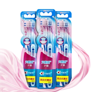 Crest 佳洁士 天鹅绒护龈超细软毛牙刷6支组合装 图1