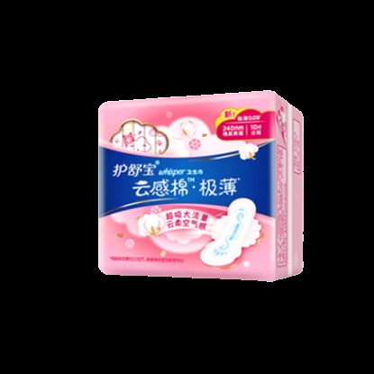 whisper 护舒宝 云感棉日夜卫生巾组合装 84片装 (日用24cm*20片*3+夜用31.7cm*8片*2+夜用42.4cm*4片*2) 图3