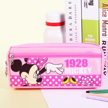 Disney 迪士尼 DM5620 米妮系列 小学生笔袋 粉色 图1