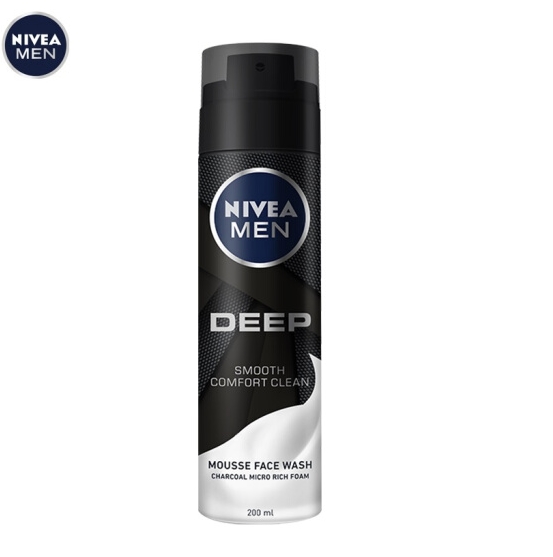 NIVEA 妮维雅 DEEP 男士洁面慕斯 200ml 图1